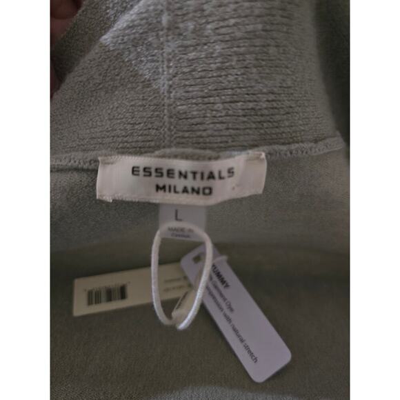 NWT Milano Essentials Cardigan Seagreass Size Large Gold - Picture 6 of 7